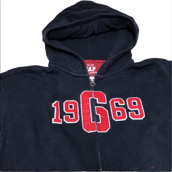 GAP Kids Long Sleeve Hoodie Sweatshirt Jacket Boy Girl Size M(7-8) Like New - Picture 2 of 6